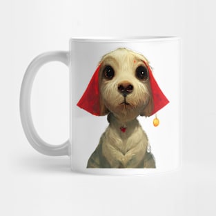 Sad Dog At Christmas Mug